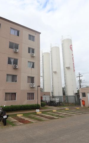 Apartamento para alugar com 44m², 2 quartos e 1 vagaFachada do bloco/Placa