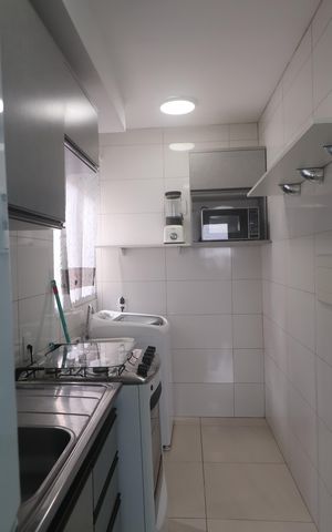 Apartamento para alugar com 44m², 2 quartos e 1 vagaCozinha e Área de Serviço