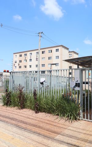 Apartamento para alugar com 44m², 2 quartos e 1 vagaFachada e portaria