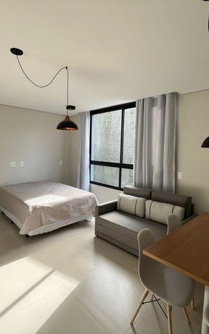 Apartamento para alugar com 31m², 1 quarto e 1 vaga Apartamento para alugar com 31m², 1 quarto e 1 vagaSala/Quarto