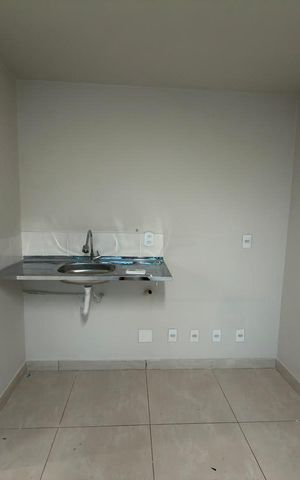 Studio à venda com 49m², 1 quarto e sem vaga Studio à venda com 49m², 1 quarto e sem vagaSala integrada com cozinha