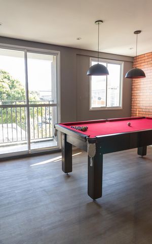 Apartamento para alugar com 24m², 1 quarto e sem vaga Apartamento para alugar com 24m², 1 quarto e sem vagaÁrea comum - Salão de Jogos