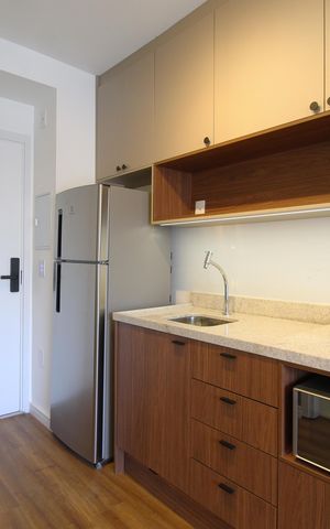 Studio para alugar com 25m², 1 quarto e sem vagaCozinha