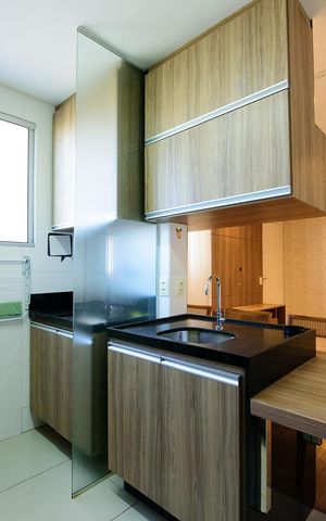 Apartamento para alugar com 52m², 2 quartos e 1 vaga Apartamento para alugar com 52m², 2 quartos e 1 vagaCozinha e Área de Serviço