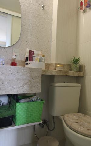 Apartamento à venda com 71m², 2 quartos e 1 vagaBanheiro da suíte