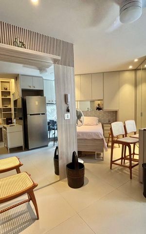 Studio à venda com 32m², 1 quarto e 1 vagaSala 