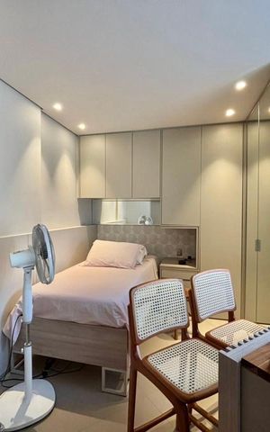 Studio à venda com 32m², 1 quarto e 1 vagaQuarto 