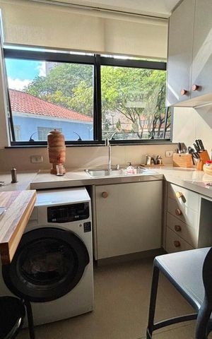 Studio à venda com 32m², 1 quarto e 1 vagaCozinha 