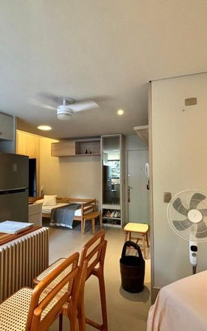 Studio à venda com 32m², 1 quarto e 1 vagaSala 