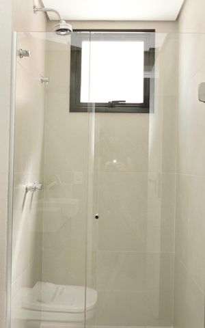Studio à venda com 45m², 1 quarto e 1 vaga Studio à venda com 45m², 1 quarto e 1 vagaBanheiro da Suíte