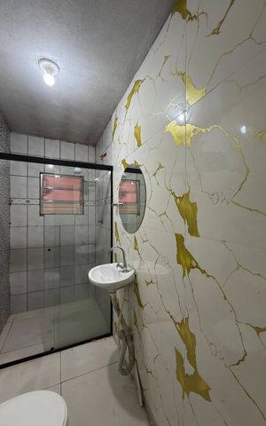 Casa para alugar com 90m², 3 quartos e 1 vaga Casa para alugar com 90m², 3 quartos e 1 vagaBanheiro Social