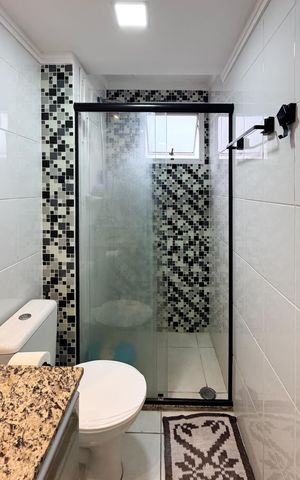 Apartamento à venda com 53m², 2 quartos e 1 vaga Apartamento à venda com 53m², 2 quartos e 1 vagaBanheiro Social