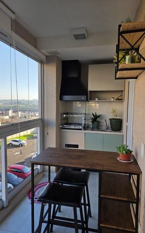 Apartamento à venda com 60m², 2 quartos e 1 vagaVaranda