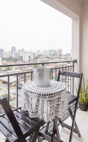 Apartamento à venda com 46m², 2 quartos e 1 vagaVaranda