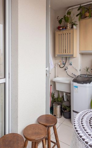 Apartamento à venda com 46m², 2 quartos e 1 vagaVaranda
