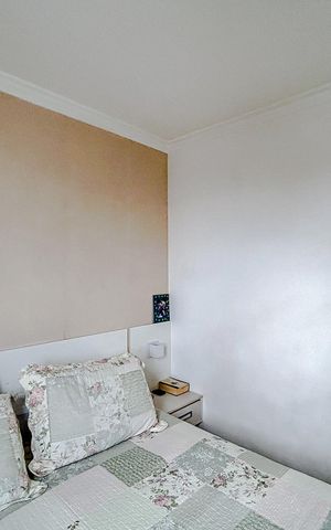 Apartamento à venda com 74m², 3 quartos e 2 vagasQuarto 3 - Suíte