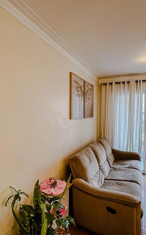 Apartamento à venda com 74m², 3 quartos e 2 vagasSala