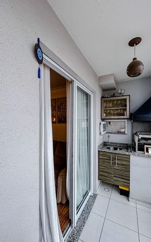 Apartamento à venda com 74m², 3 quartos e 2 vagasVaranda