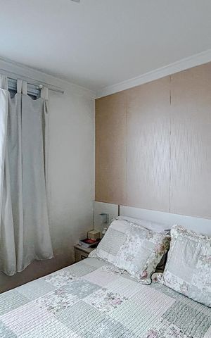 Apartamento à venda com 74m², 3 quartos e 2 vagasQuarto 3 - Suíte