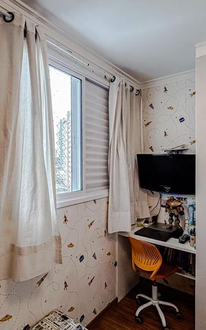 Apartamento à venda com 74m², 3 quartos e 2 vagasQuarto 2