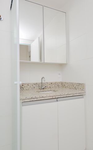 Apartamento para alugar com 46m², 2 quartos e 1 vagaBanheiro 