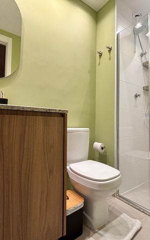 Apartamento para alugar com 24m², 1 quarto e sem vaga Apartamento para alugar com 24m², 1 quarto e sem vagaBanheiro da Suíte