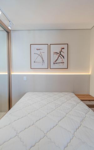 Studio para alugar com 35m², 1 quarto e 1 vaga Studio para alugar com 35m², 1 quarto e 1 vagaQuarto