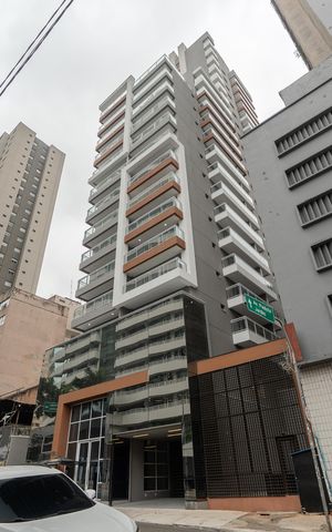 Studio para alugar com 35m², 1 quarto e 1 vaga Studio para alugar com 35m², 1 quarto e 1 vagaFachada