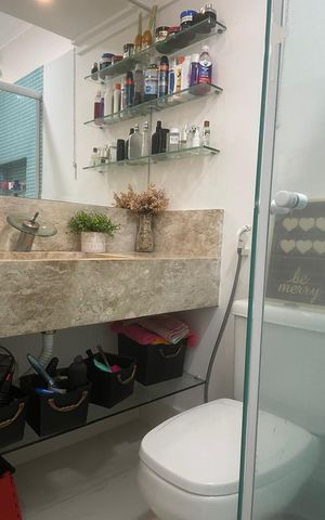 Apartamento à venda com 84m², 2 quartos e 1 vagaBanheiro