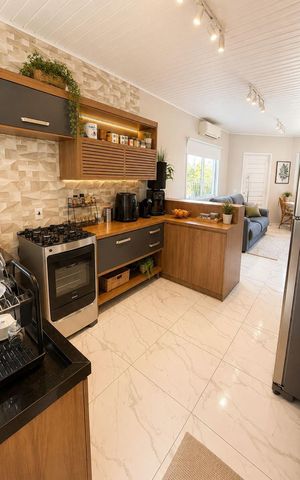 Casa para alugar com 65m², 2 quartos e 3 vagasCozinha