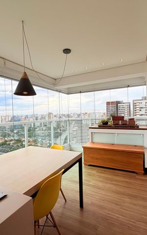 Apartamento para alugar com 44m², 1 quarto e 1 vaga Apartamento para alugar com 44m², 1 quarto e 1 vagaVaranda
