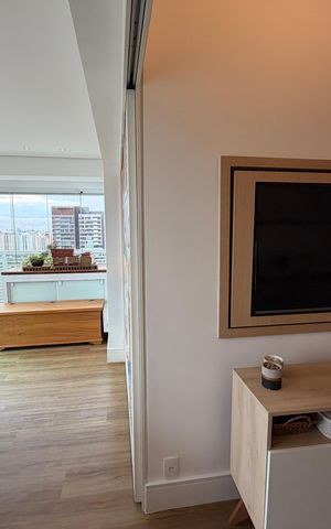 Apartamento para alugar com 44m², 1 quarto e 1 vaga Apartamento para alugar com 44m², 1 quarto e 1 vagaVaranda