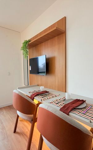 Studio para alugar com 28m², 1 quarto e sem vaga