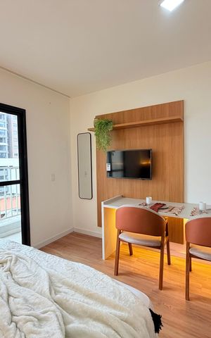 Studio para alugar com 28m², 1 quarto e sem vaga