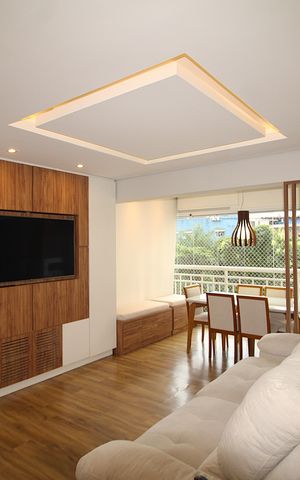 Apartamento à venda com 78m², 2 quartos e 2 vagasSala / Cozinha