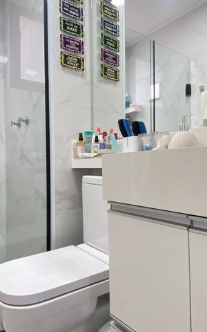 Apartamento à venda com 48m², 2 quartos e 1 vaga Apartamento à venda com 48m², 2 quartos e 1 vagaBanheiro