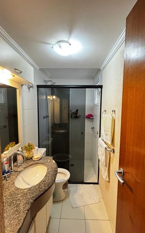 Apartamento à venda com 67m², 2 quartos e 1 vaga Apartamento à venda com 67m², 2 quartos e 1 vagaBanheiro da Suíte