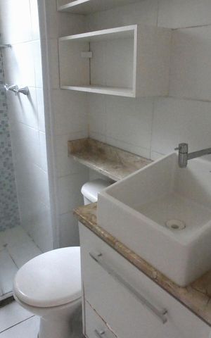 Apartamento para alugar com 45m², 2 quartos e sem vaga Apartamento para alugar com 45m², 2 quartos e sem vagaBanheiro