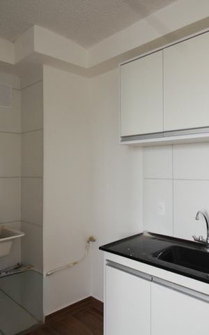 Apartamento para alugar com 35m², 2 quartos e sem vaga Apartamento para alugar com 35m², 2 quartos e sem vagaCozinha e Área de Serviço