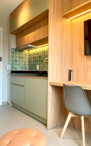 Studio para alugar com 25m², 1 quarto e sem vaga Studio para alugar com 25m², 1 quarto e sem vagaSala