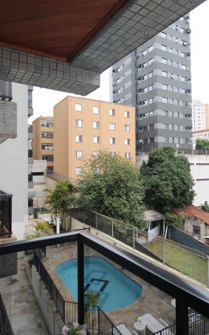 Apartamento para alugar com 129m², 3 quartos e 3 vagasSala - Varanda