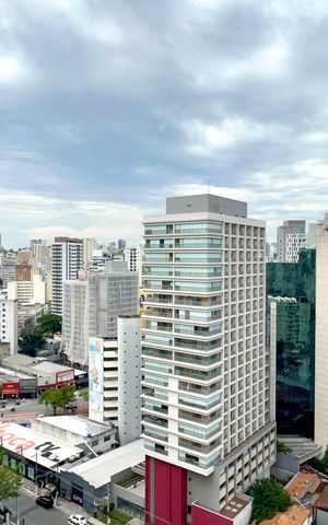 Studio para alugar com 25m², 1 quarto e sem vaga Studio para alugar com 25m², 1 quarto e sem vagaVista da Varanda