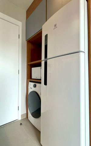 Studio para alugar com 25m², 1 quarto e sem vaga Studio para alugar com 25m², 1 quarto e sem vagaCozinha