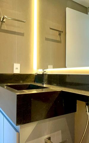 Studio para alugar com 25m², 1 quarto e sem vaga Studio para alugar com 25m², 1 quarto e sem vagaBanheiro da Suíte