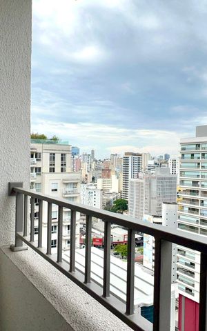 Studio para alugar com 25m², 1 quarto e sem vaga Studio para alugar com 25m², 1 quarto e sem vagaVaranda