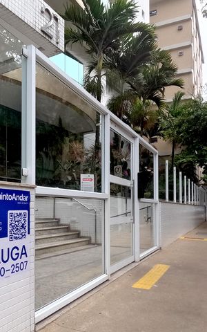 Apartamento para alugar com 77m², 2 quartos e 1 vagaFachada | Adesivo/Placa Quintoandar instalado 
