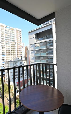 Apartamento para alugar com 28m², 1 quarto e sem vagaVaranda