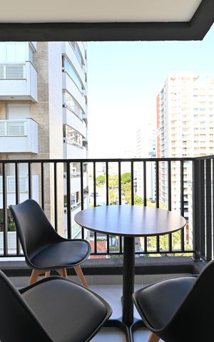 Apartamento para alugar com 28m², 1 quarto e sem vagaVaranda