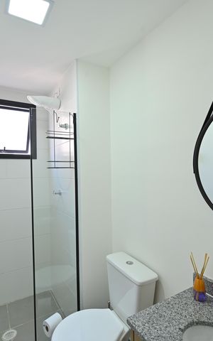 Apartamento para alugar com 28m², 1 quarto e sem vagaBanheiro Social 