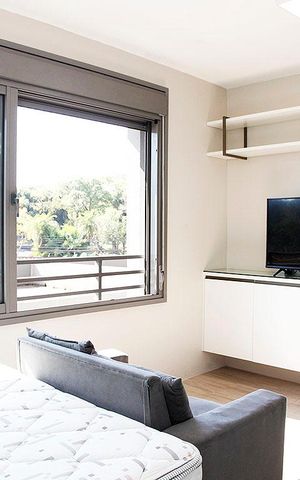 Studio para alugar com 28m², 1 quarto e 1 vagaStudio - Sala / Quarto